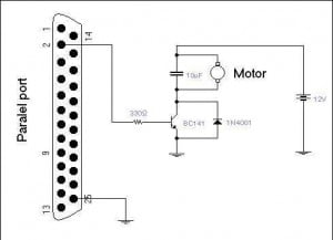 dc_motor_lptport_surucu_devresi