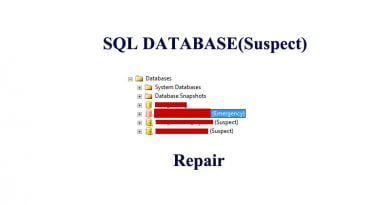 SQL Server DATABASE(Suspect) Nasıl düzeltilir ?